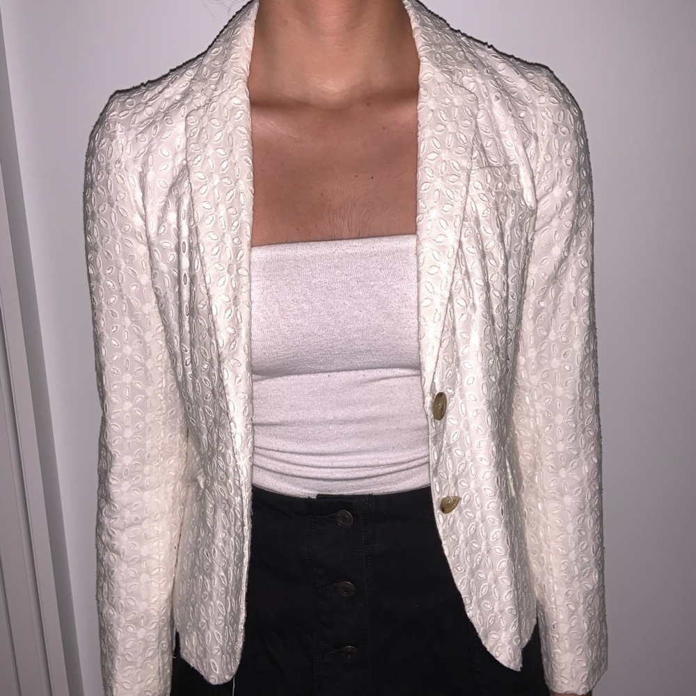 Eyelet schoolboy blazer J.Crew